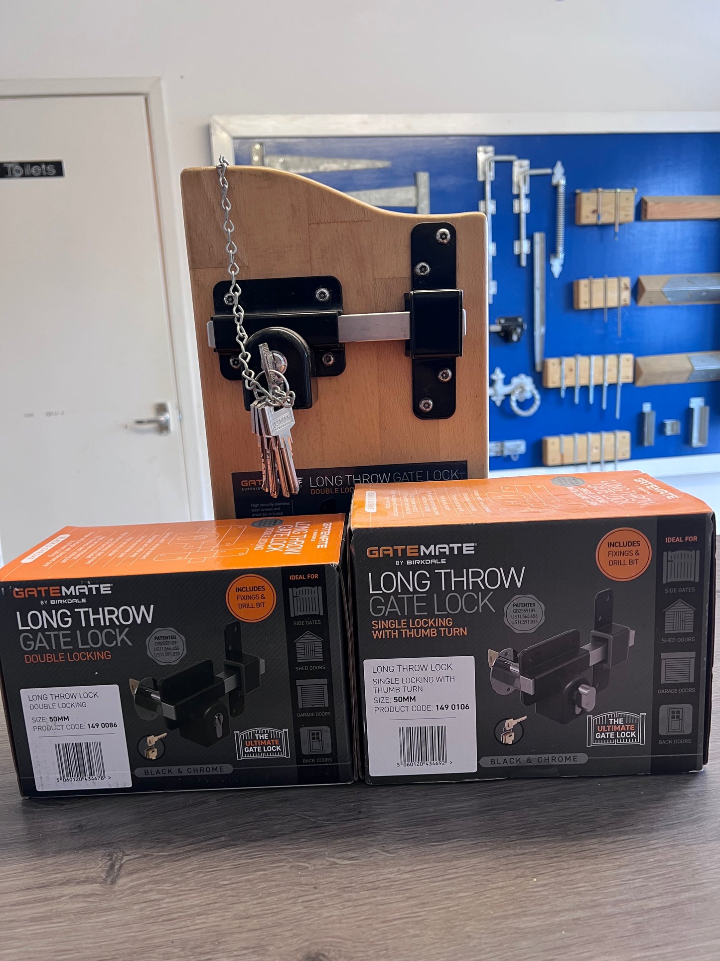 GateMate Long Throw Gate Locks